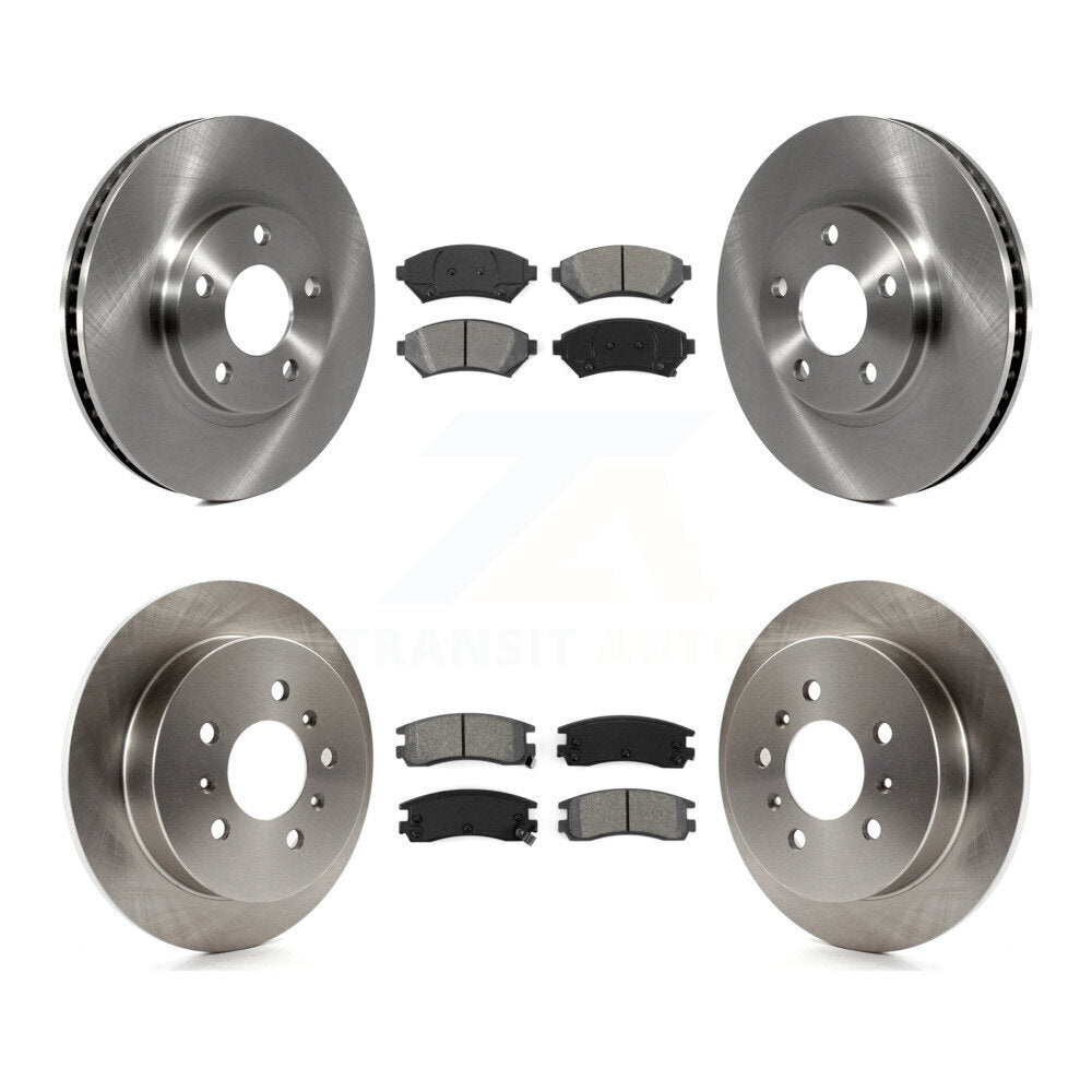Brake Rotors & Semi-Metallic Pad Front Rear Kit For Chevrolet Impala Monte Carlo