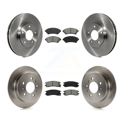 Brake Rotors & Semi-Metallic Pad Front Rear Kit For Chevrolet Impala Monte Carlo