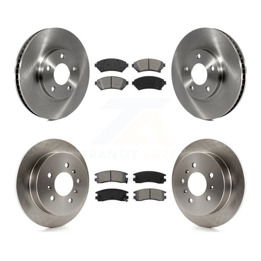Brake Rotors & Semi-Metallic Pad Front Rear Kit For Chevrolet Impala Monte Carlo