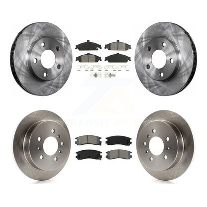 Brake Rotor And Semi-Metallic Pad Front Rear Kit For Pontiac Grand Am Oldsmobile