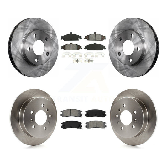 Brake Rotor And Semi-Metallic Pad Front Rear Kit For Pontiac Grand Am Oldsmobile