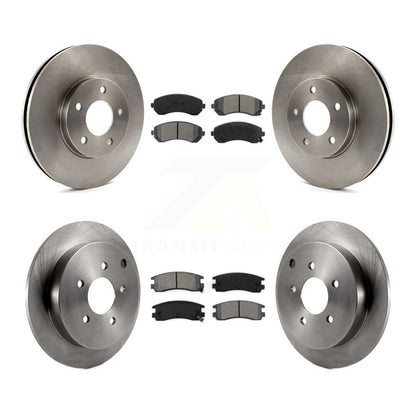 Brake Rotors Semi-Metallic Pad Front Rear Kit For Buick Rendezvous Pontiac Aztek