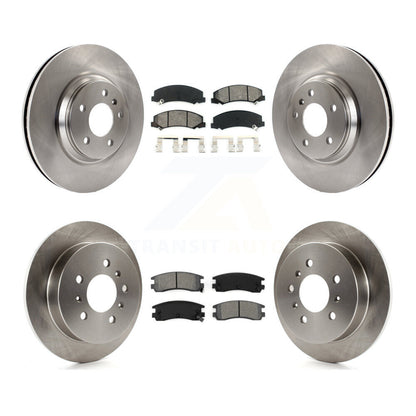 Disc Brake Rotors And Semi-Metallic Pad Front Rear Kit For Buick LaCrosse Allure