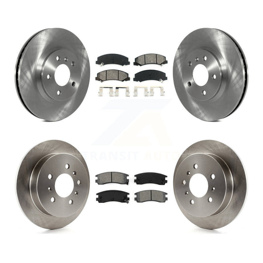 Brake Rotors & Semi-Metallic Pad Front Rear Kit For Chevrolet Impala Monte Carlo