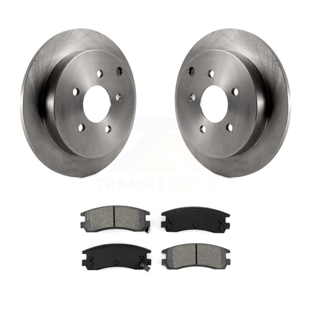 Disc Brake Rotor Semi-Metallic Pad Rear Kit For Buick Rendezvous Pontiac Montana