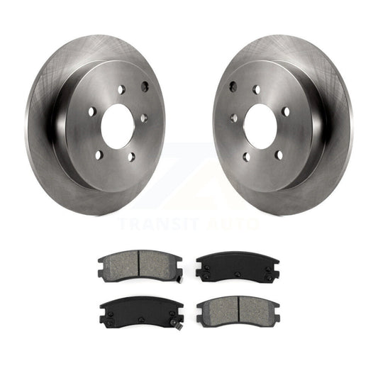 Disc Brake Rotor Semi-Metallic Pad Rear Kit For Buick Rendezvous Pontiac Montana