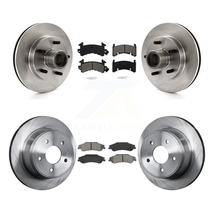 Brake Rotors Semi-Metallic Pad Front Rear Kit For Chevrolet S10 GMC Blazer Jimmy