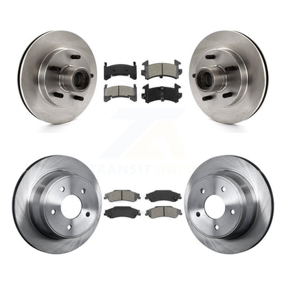 Disc Brake Rotors And Semi-Metallic Pads Front Rear Kit For Chevrolet S10