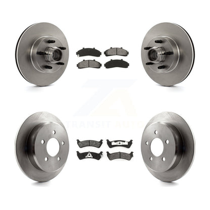 Brake Rotors & Semi-Metallic Pad Front Rear Kit For Ford Ranger Explorer Mercury