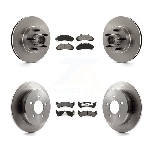 Brake Rotors & Semi-Metallic Pad Front Rear Kit For Ford Ranger Explorer Mercury