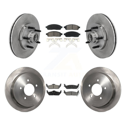 Disc Brake Rotors And Semi-Metallic Pads Front Rear Kit For 2004 Ford F-150 RWD