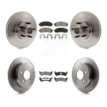 Brake Rotors & Semi-Metallic Pad Front Rear Kit For Ford Explorer Sport Trac RWD