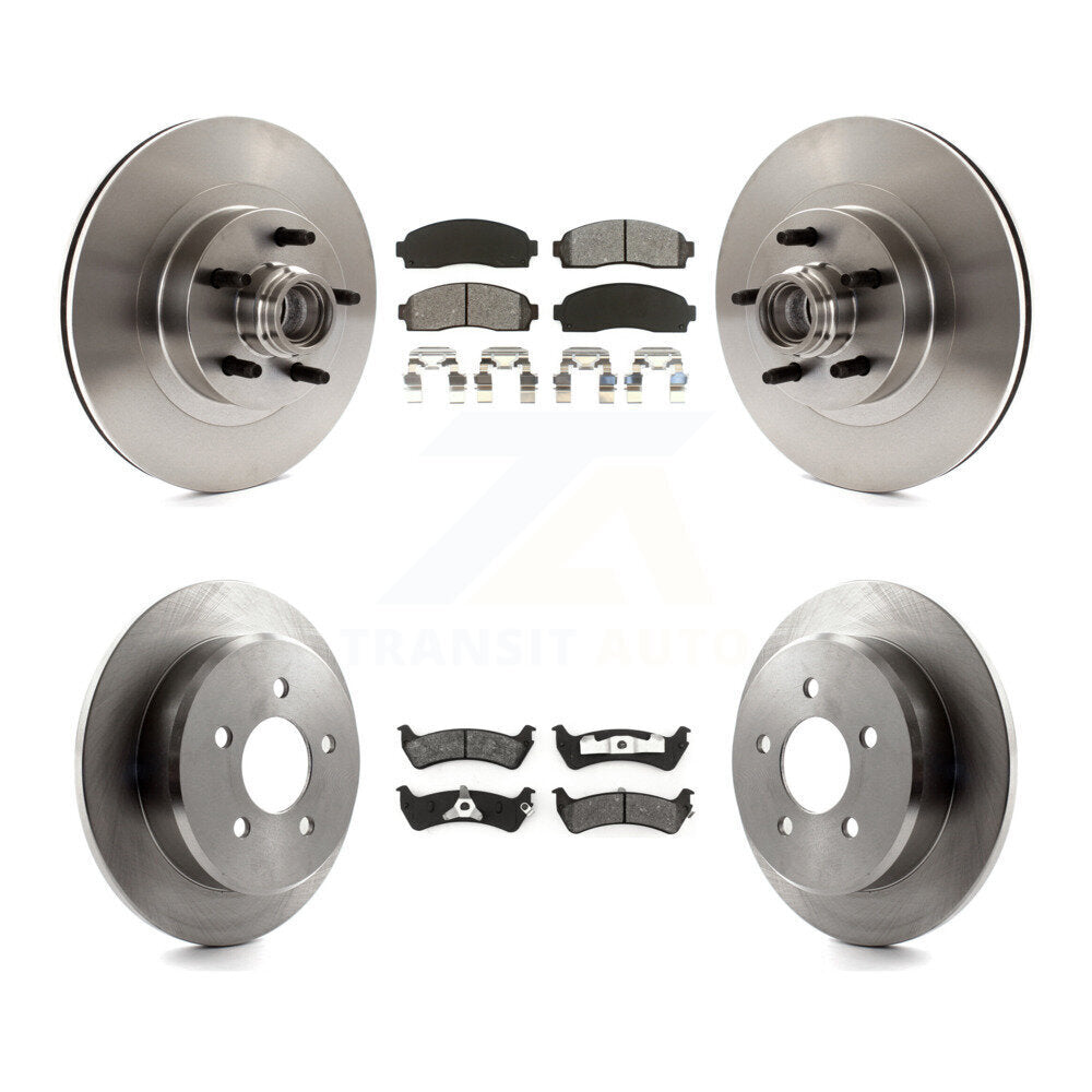 Brake Rotors & Semi-Metallic Pad Front Rear Kit For 2001 Ford Explorer Sport RWD