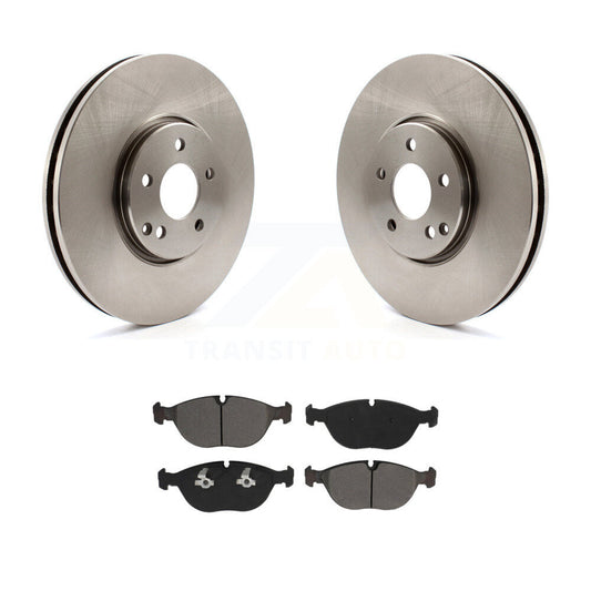 Disc Brake Rotors And Semi-Metallic Pads Front Kit For Mercedes-Benz E500 AWD