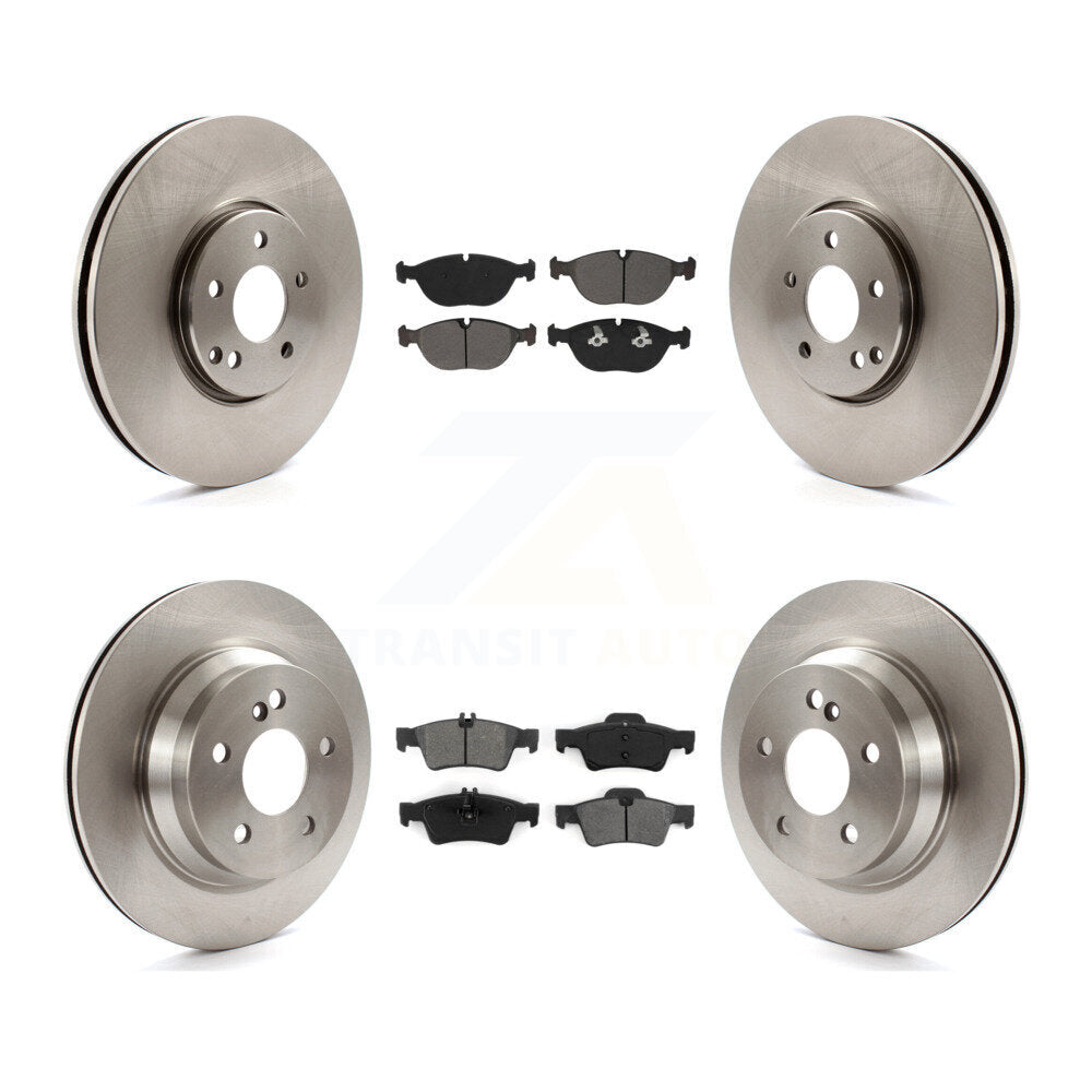 Brake Rotors & Semi-Metallic Pad Front Rear Kit For 04-05 Mercedes-Benz E500 AWD