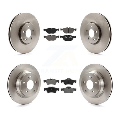Brake Rotors & Semi-Metallic Pad Front Rear Kit For 04-05 Mercedes-Benz E500 AWD