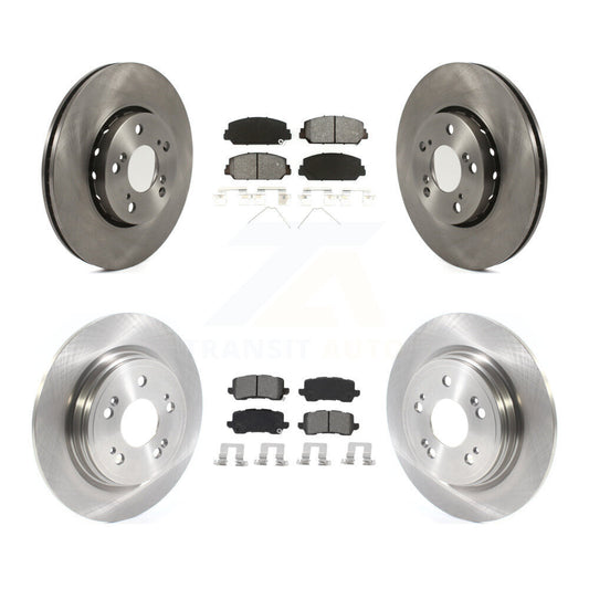 Disc Brake Rotors And Semi-Metallic Pads Front Rear Kit For Acura RLX
