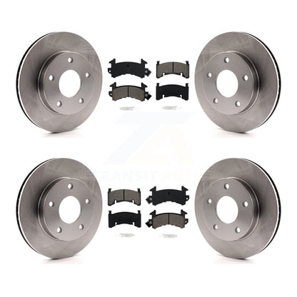 Brake Rotor Semi-Metallic Pad Front Rear Kit For Cadillac Eldorado Buick Riviera