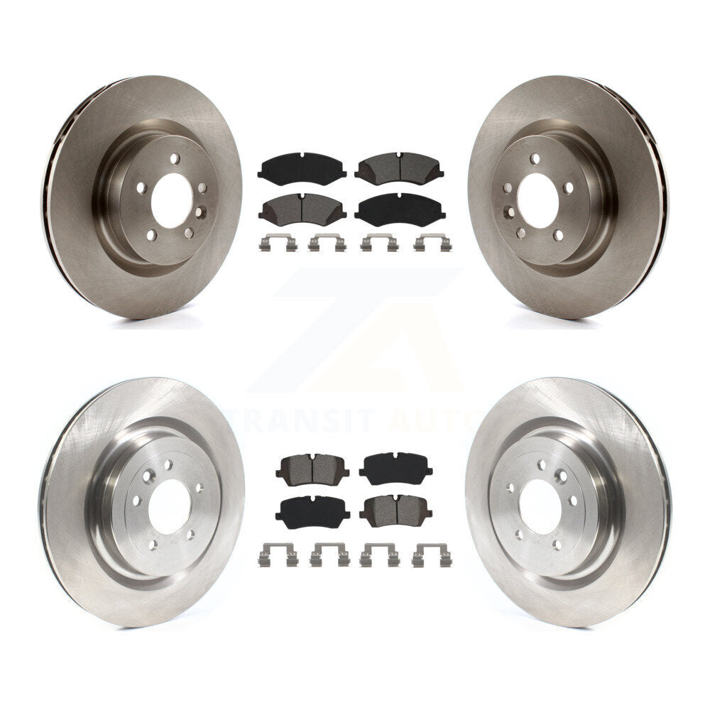 Disc Brake Rotor And Semi-Metallic Pad Front Rear Kit For Land Rover Range Sport