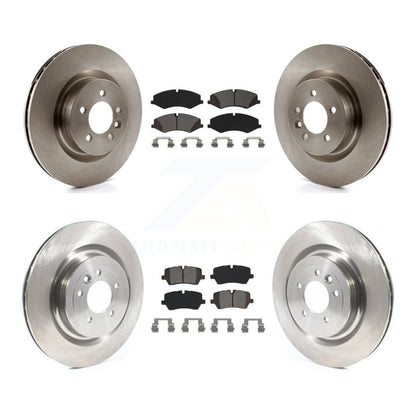 Disc Brake Rotor And Semi-Metallic Pad Front Rear Kit For Land Rover Range Sport
