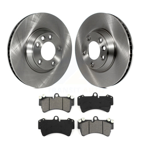 Brake Rotor & Semi-Metallic Pad Front Kit For Audi Q7 Porsche Cayenne Volkswagen