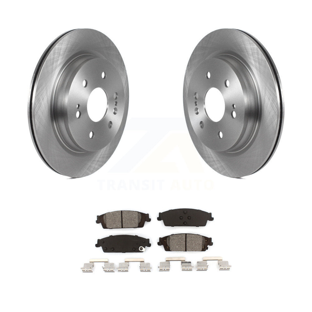 Brake Rotors Semi-Metallic Pad Rear Kit For 2019 Chevrolet Silverado 1500 LD GMC