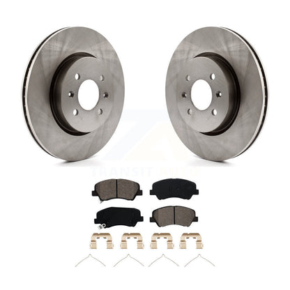 Disc Brake Rotors And Semi-Metallic Pads Front Kit For Kia Rio Hyundai Accent