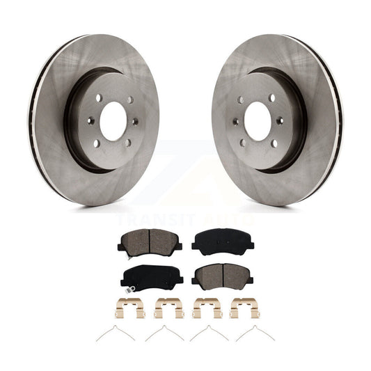Disc Brake Rotors And Semi-Metallic Pads Front Kit For Kia Rio Hyundai Accent