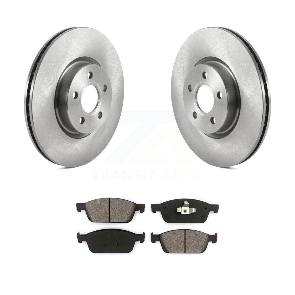 Disc Brake Rotors And Semi-Metallic Pads Front Kit For Ford Transit Connect