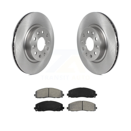 Disc Brake Rotors And Semi-Metallic Pads Front Kit For Jeep Wrangler