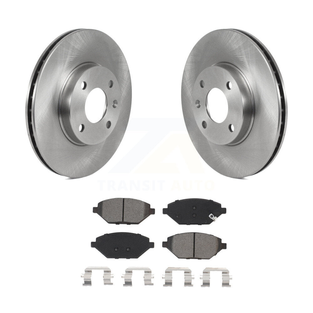 Disc Brake Rotors And Semi-Metallic Pads Front Kit For 2016-2022 Chevrolet Spark