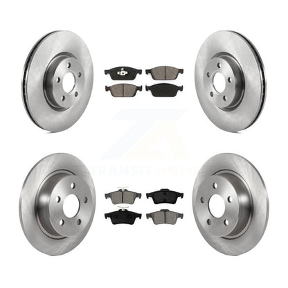 Disc Brake Rotors And Semi-Metallic Pads Front Rear Kit For Ford Transit Connect