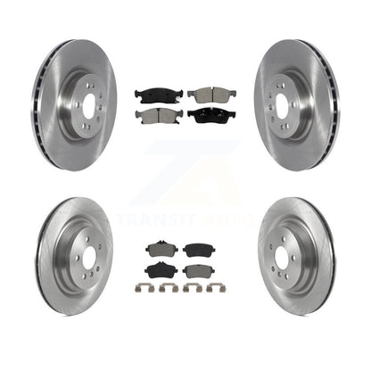 Disc Brake Rotor Semi-Metallic Pad Front Rear Kit For Mercedes-Benz GL350 GLS450