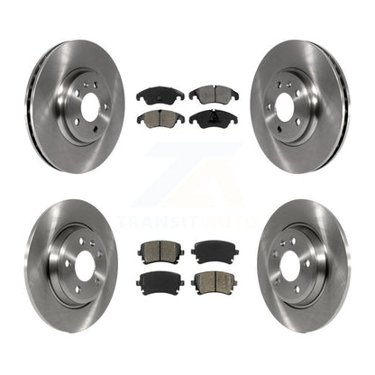 Disc Brake Rotors And Semi-Metallic Pads Front Rear Kit For 2013 Audi A4 allroad