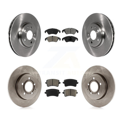 Brake Rotors Semi-Metallic Pad Front Rear Kit For 09 Audi A4 Quattro Sedan/Wagon