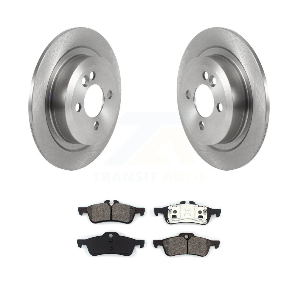Brake Rotor And Semi-Metallic Pad Rear Kit For 2007-2008 Mini Cooper Convertible