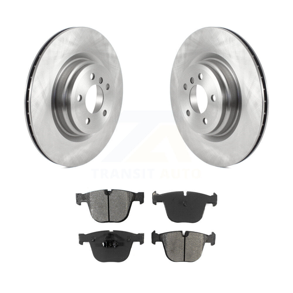 Brake Rotors Semi-Metallic Pad Rear Kit For BMW 750i xDrive 750Li 550i GT Alpina
