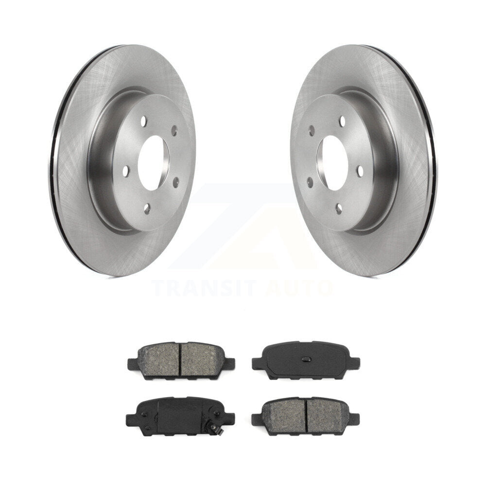 Disc Brake Rotors Semi-Metallic Pad Rear Kit For Nissan Qashqai Rogue Sport LEAF