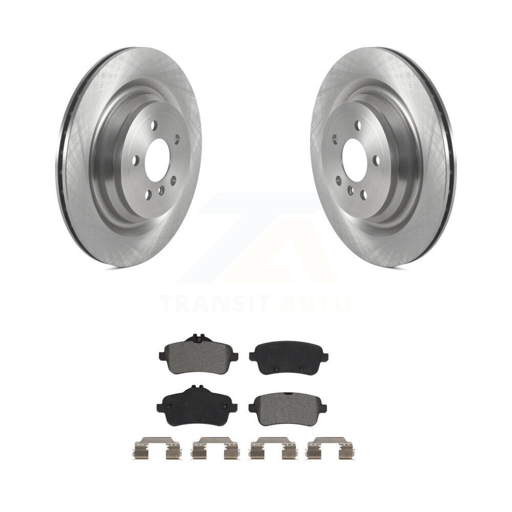 Brake Rotor Semi-Metallic Pad Rear Kit For Mercedes-Benz GL350 GLS450 ML400 ML63