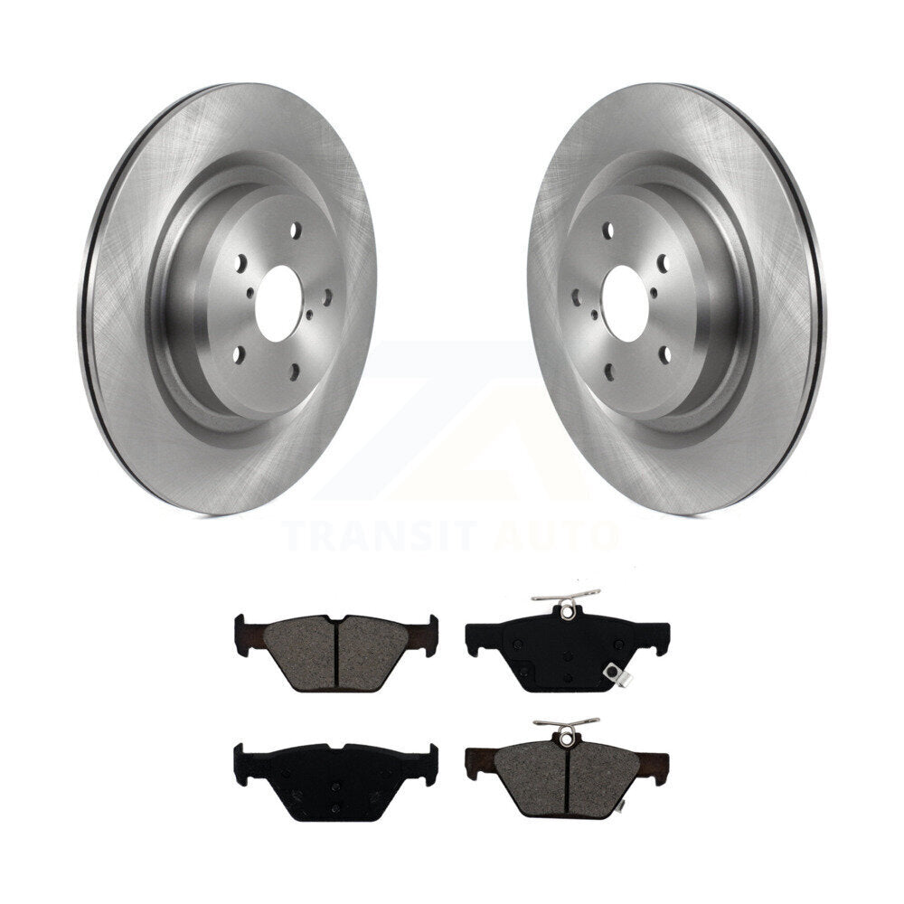 Disc Brake Rotors And Semi-Metallic Pads Rear Kit For 2019-2024 Subaru Ascent