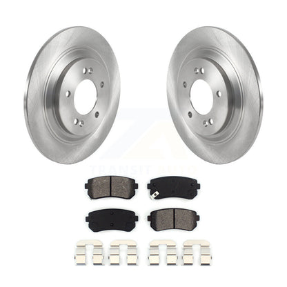 Brake Rotor Semi-Metallic Pad Rear Kit For Kia Cadenza With Manual Parking