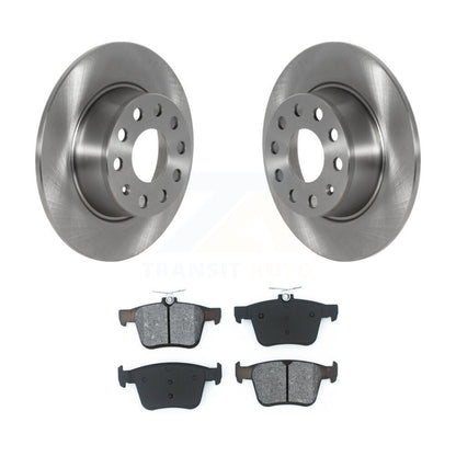 Disc Brake Rotors And Semi-Metallic Pads Rear Kit For Volkswagen Jetta Taos