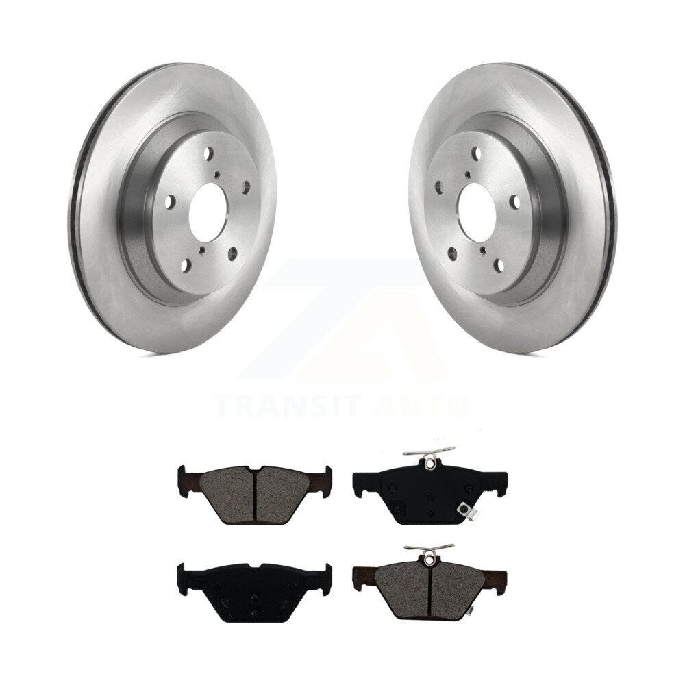 Disc Brake Rotors And Semi-Metallic Pads Rear Kit For Subaru Forester Crosstrek