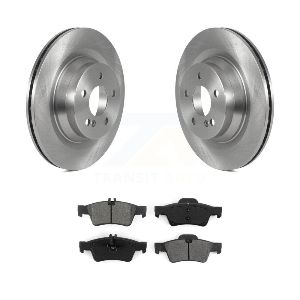 Disc Brake Rotors And Semi-Metallic Pads Rear Kit For Mercedes-Benz E550 CLS550