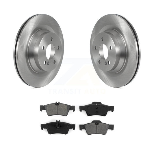 Disc Brake Rotors And Semi-Metallic Pads Rear Kit For Mercedes-Benz E550 CLS550