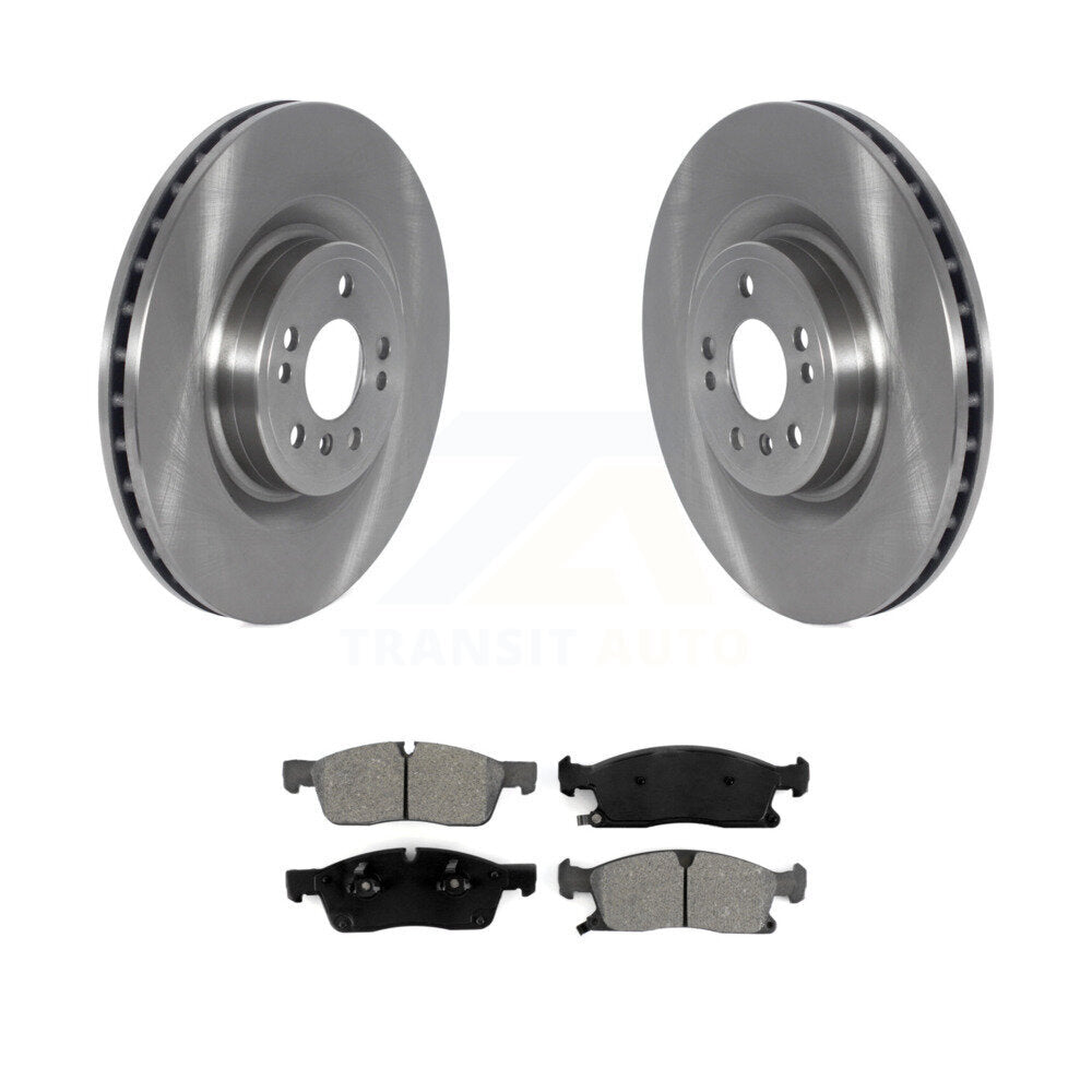 Brake Rotors & Semi-Metallic Pad Front Kit For Mercedes-Benz ML350 GLE400 GLE350