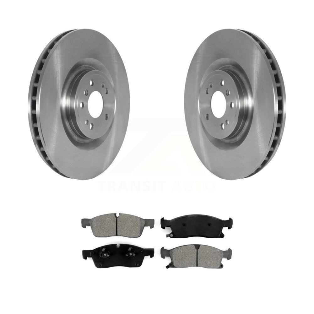 Brake Rotor And Semi-Metallic Pad Front Kit For Mercedes-Benz ML350 GL350 GLS450
