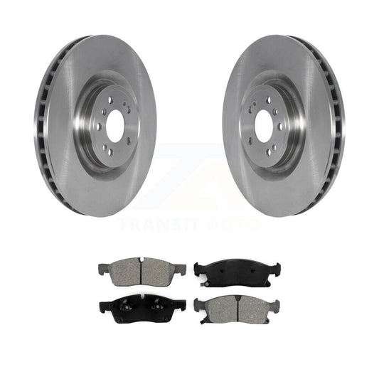 Brake Rotor And Semi-Metallic Pad Front Kit For Mercedes-Benz ML350 GL350 GLS450