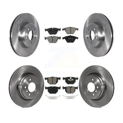 Brake Rotor Semi-Metallic Pad Front Rear Kit For 2012 BMW 335i Convertible/Coupe