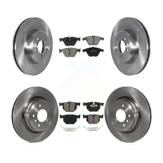 Brake Rotor Semi-Metallic Pad Front Rear Kit For 2012 BMW 335i Convertible/Coupe